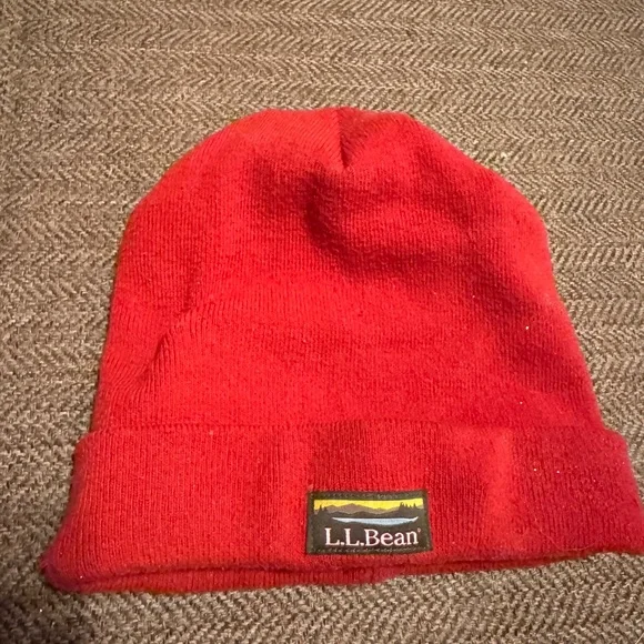 L.L. Bean Knit Beanie with Logo Patch - Picture 2 of 4